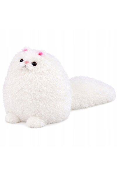 LeanToys Jucărie de pluș, mascotă, pisică mare cu coadă lungă, pufoasă, 30 x ...
