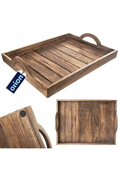 Orionis Platou de servire din lemn MANGO 40,5 x 30,5 cm ORION Loft cu mânere