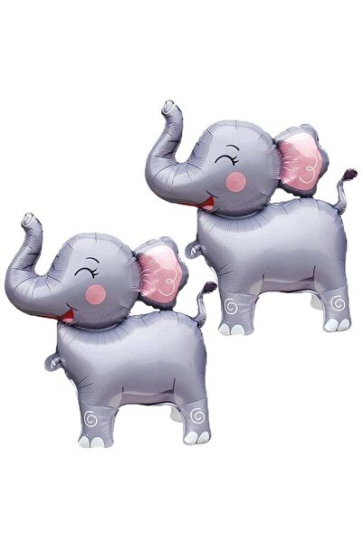 Generic Elephant Foil Balloons,2Pcs 3D Giant Big Jungle Safari Animal Birthda...