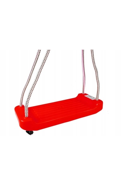 LeanToys Leagăn de grădină cu placă de plastic roșie 5252