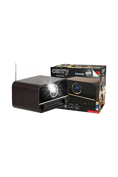 Camryn's Radio portabil retro din lemn Bluetooth USB DAB+ LCD AUC Telecomandă