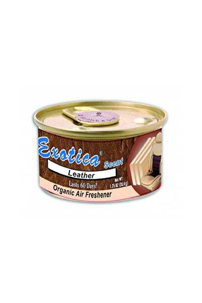 Exotica Leather Organic Air Freshener | Long-Lasting 60-Day Car & Home Fragrance