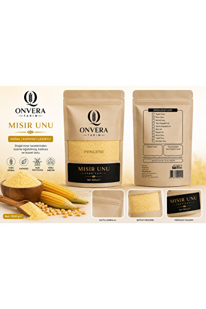 Onvera Tarım Mısır Unu 1 Kg | Katkısız | Doğal | Seki Güvencesi