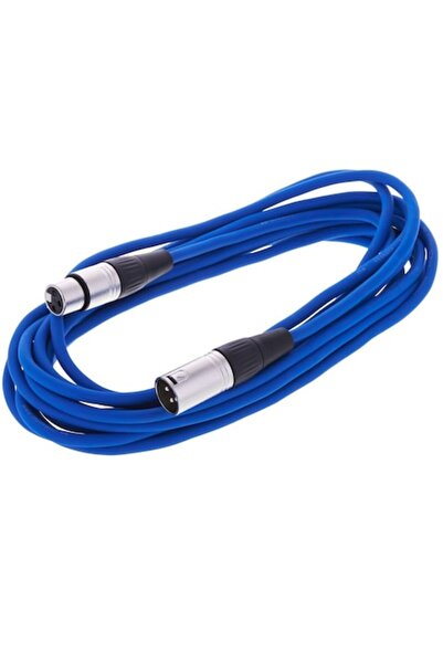 sssnake Cablu microfon sau DMX, SSSNAKE, XLR mamă - XLR tată, 6m, Albastru