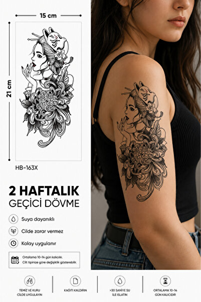 medink tattoo Gerçekci Geçici Renkli Desenli Dövme geçici Etiket Kadın Erkek ...