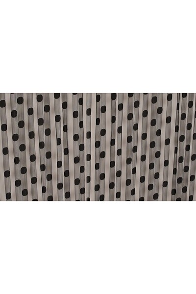 AKÇA TEKSTİL Puanli Model Anthracite Color Ready Made Ip Curtain 100*280