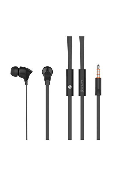 Celebrat earphones με μικρόφωνο G3, 3.5mm σύνδεση, Φ10mm, 1.2m, μαύρα