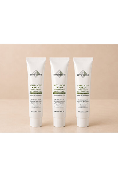 ouhoe Set 3 Creme Anti-Acnee cu Extract de Cafea și Arbore de Ceai 15 g x 3 –...