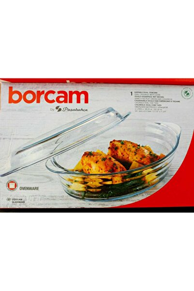 Paşabahçe GÜLMEN KRİSTAL OVAL BORCAM CAM KAPAKLI 590003 2900CC ORJ KUTULU
