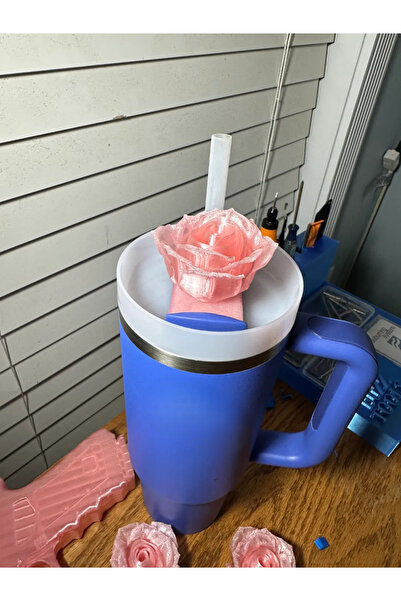 DU&ER Decorative Cup Thermos Lid Ornament Beverage Cover Accessory