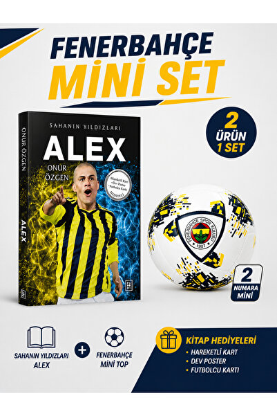 Fenerbahçe Dzeko Kitap ve 2 Numara Mini Futbol Topu Taraftar Seti