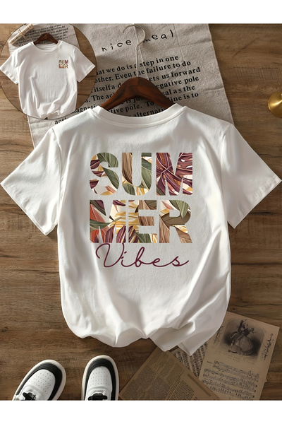 121 Tropical Plants and Fruits Apple Print T-Shirt, Casual Short Sleeve Crew ...