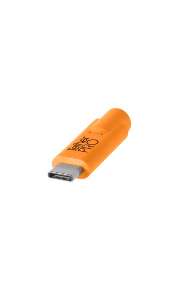 Tether Tools Cablu USB-C - Micro-B Pro 4.6m Portocaliu