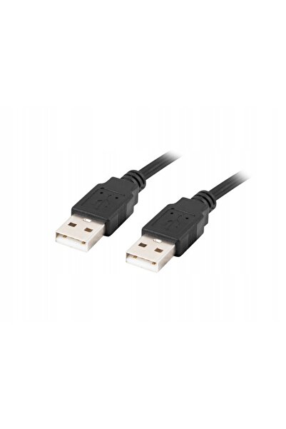 NO BRAND Kabel USB - USB LANBERG 0.5 m CA-USBA-20CU-0010-BK Czarny