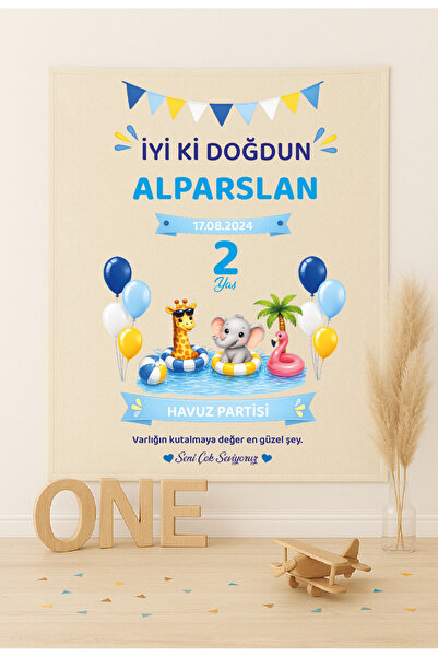 Jozia Kişiye Özel Doğum Günü Duvar Flaması / Duvar Süsü / Parti Flaması / Par...