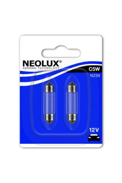 NEOLUX Bec C5W 12V 5W SV8.5-8 Set 2 buc