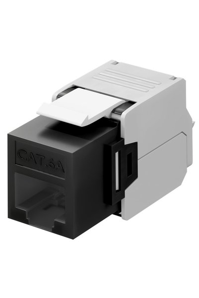 goobay Keystone module RJ45 CAT 6A 90692, UTP, μαύρο