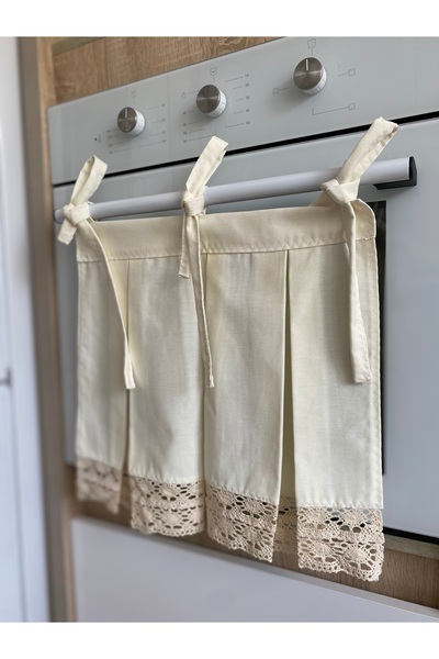 Parla Life Lace-Up Cream Color Oven Cover (Liquid-Proof and Stain-Resistant)