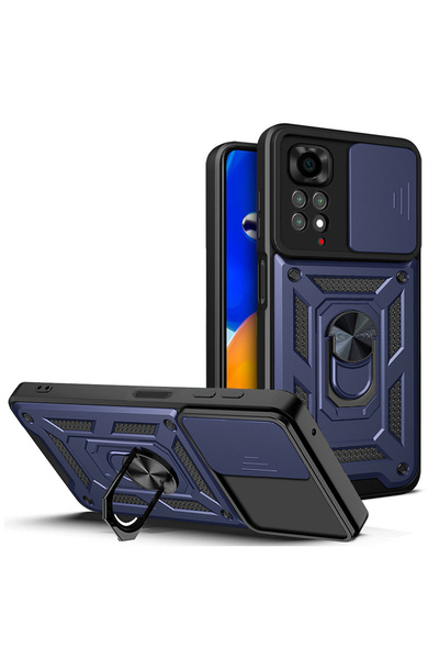 Pazarplus حافظة حماية للكاميرا من نوع Xiaomi Redmi Note 11S Global مع حامل مغ...