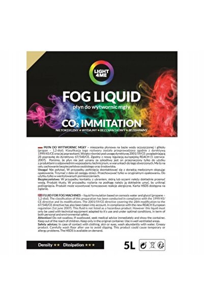 LIGHT4ME Lichid pentru generatoare de fum Fog Heavy 5 l