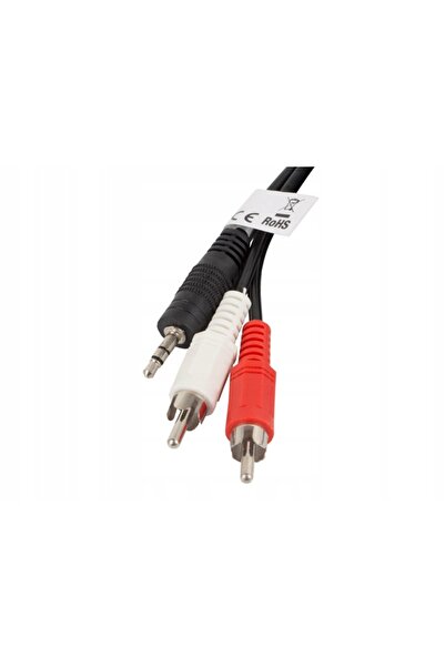 NO BRAND Cablu MiniJack 3,5 mm - 2x RCA LANBERG 2 m