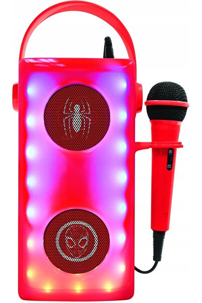NO BRAND Difuzor mobil LEXIBOOK Spider-Man LED BTP185SPZ KARAOKE cu microfon