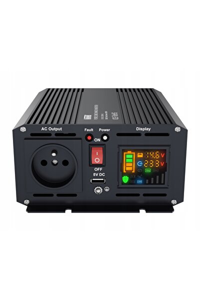NO BRAND Convertor de tensiune Newell cu sinusoidă pură - 12 V / 230 V, 500 W