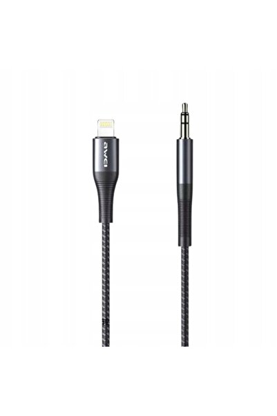 NO BRAND Cablu Lightning - Jack 3.5 mm AWEI CL-116L 1 m Gri