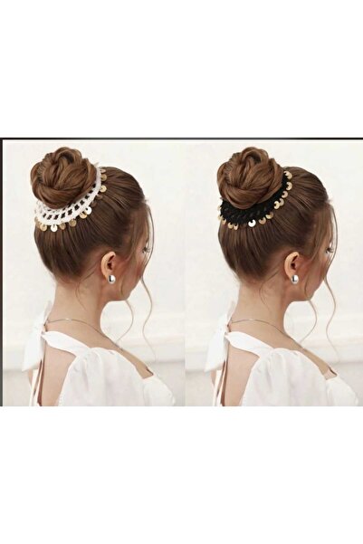 Momsada Hair Bun Clip Women's Stylish Hair Accessory - Scrunchie Rubber Clip