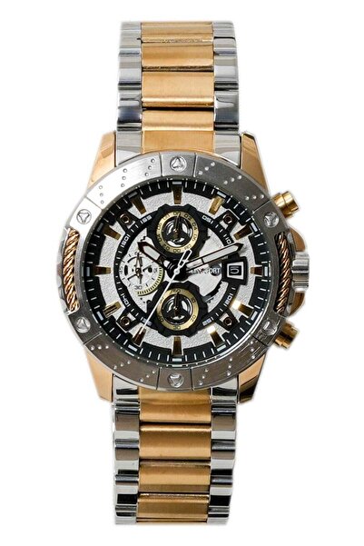 Maxfort -MX115GL - Unique Design Japan Movement Stainless Steel Mineral Glass...