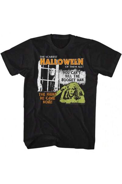 799 Scariest Halloween Black T-Shirt- Style- Everyday Crew Neck Printed Horro...