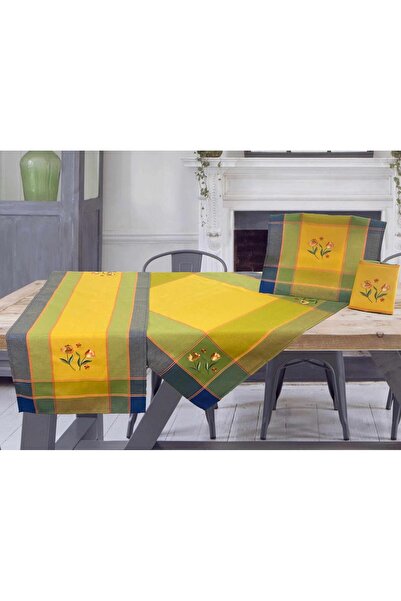 Linea Home ΣΕΤ ΚΑΡΕ 4ΤΜΧ ΛΙΝΟ ΜΕ ΚΕΝΤΗΜΑ AZURE ΤΕΜΑΧΙΩΝ LH2065043
