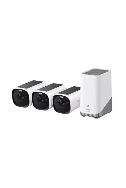 eufy Kit supraveghere video eufyCam E40 2K HD Incarcare solara MaxColour Visi...
