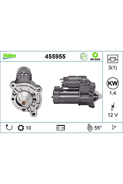VALEO Electromotor (12V 0,9kW Recondiționat Profesional) Citroen Ax Berlingo ...