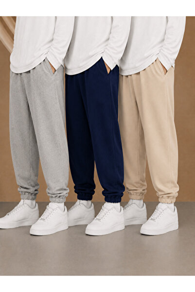 ZİYMO 3-Piece Men's Rubberized Trackpants