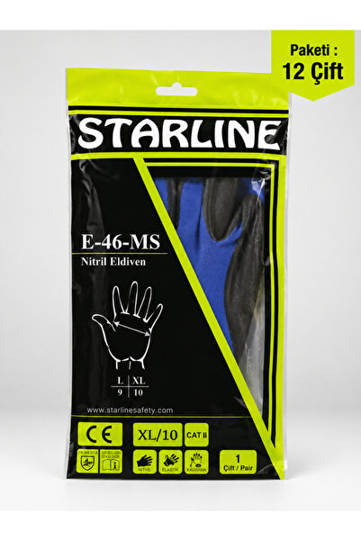Starline E-46-MS İş Eldiveni 12 Çift No:10