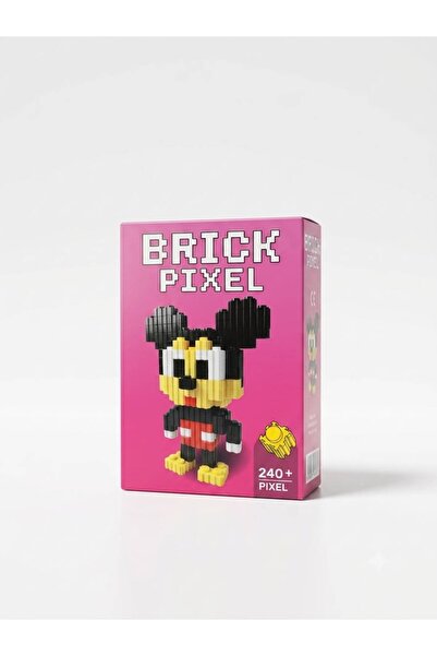 NETAVANTAJ Mini Boy Mickey Mouse Tasarımlı Büyük Parçalı Blok Oyuncak Seti Bi...
