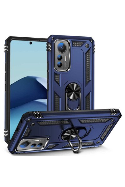 zore Xiaomi Mi 12 Lite Case Camera Protector Magnetic Stand Tank Protection Senk