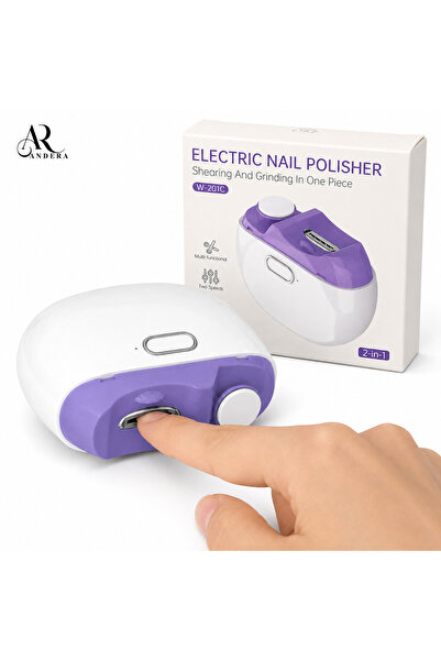 Andera Unghiera electrica 2 in 1, Taie si slefuieste unghiile, 8 ore autonomi...