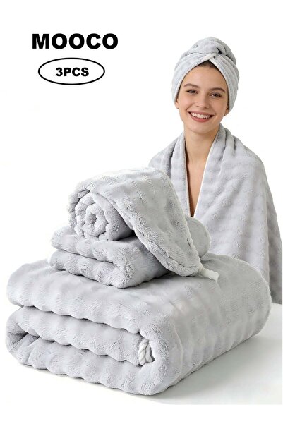 Generic MOOCO Bath Towel Large, 3-Piece Set (90*170CM Bath Towel, 35*75CM Han...