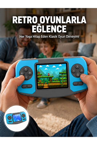Epilons Mini Arcade Oyun Konsolu Hafif Taşınabilir Çocuk Hediyelik