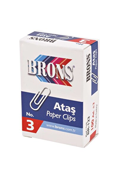 Brons Paper Clip No:3 3 Boxes of 100 Pieces