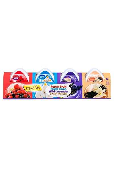 OEM Geluri odorizante pentru cameră mini - 4 x 50g (Fructe de pădure, Lenjeri...