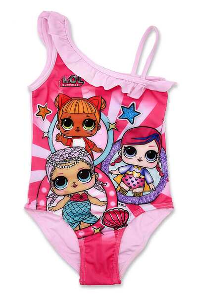 L.O.L. SURPRISE Pink swimsuit 3-8 years with asymmetrical cut and lining 80% ...