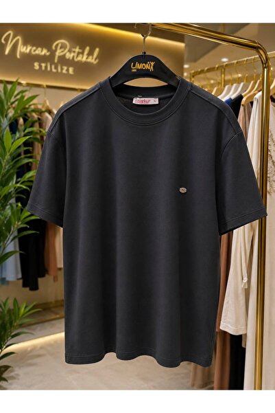 Parkur Short Sleeve Oysho Women's T-Shirt with Accessories – Smoked