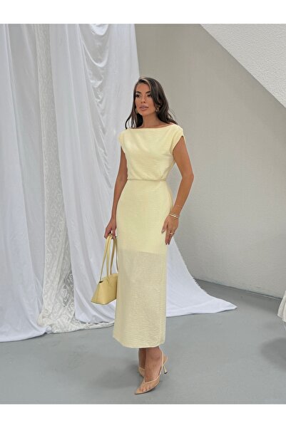 NEW STATION Remoda linen cotton maxi dress