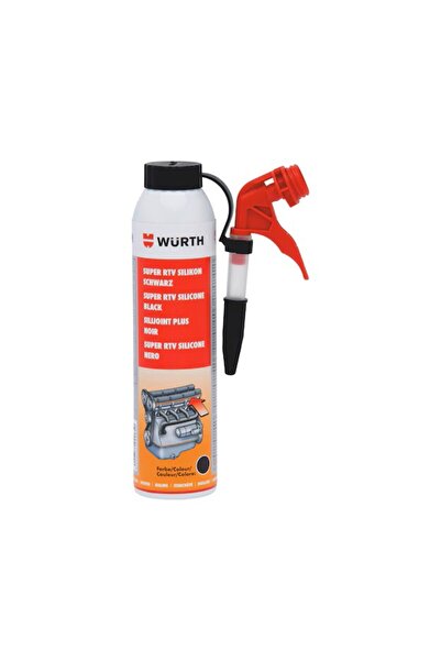 Würth RTV Silikon Sıvı Conta Siyah 200ml | 260°C Dayanıklı, No‑MEKO Formül