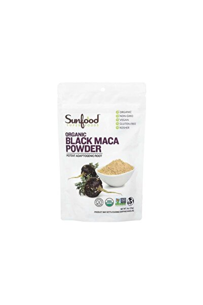 Sunfood Superfoods Black Maca Raw Powder 113 Grams