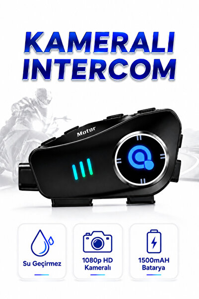 SEYUTECH Kameralı Bluetoothlu Motosiklet Kask Kulaklık Intercom RGB Işıklı Mo...