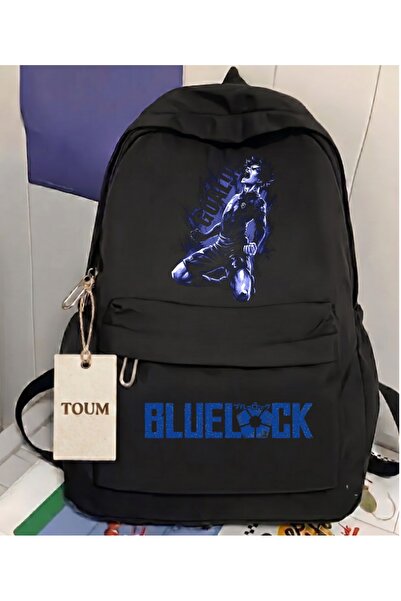Toum Rucsac imprimat cu tematică Anime Blue Lock pentru școală, birou și cursuri